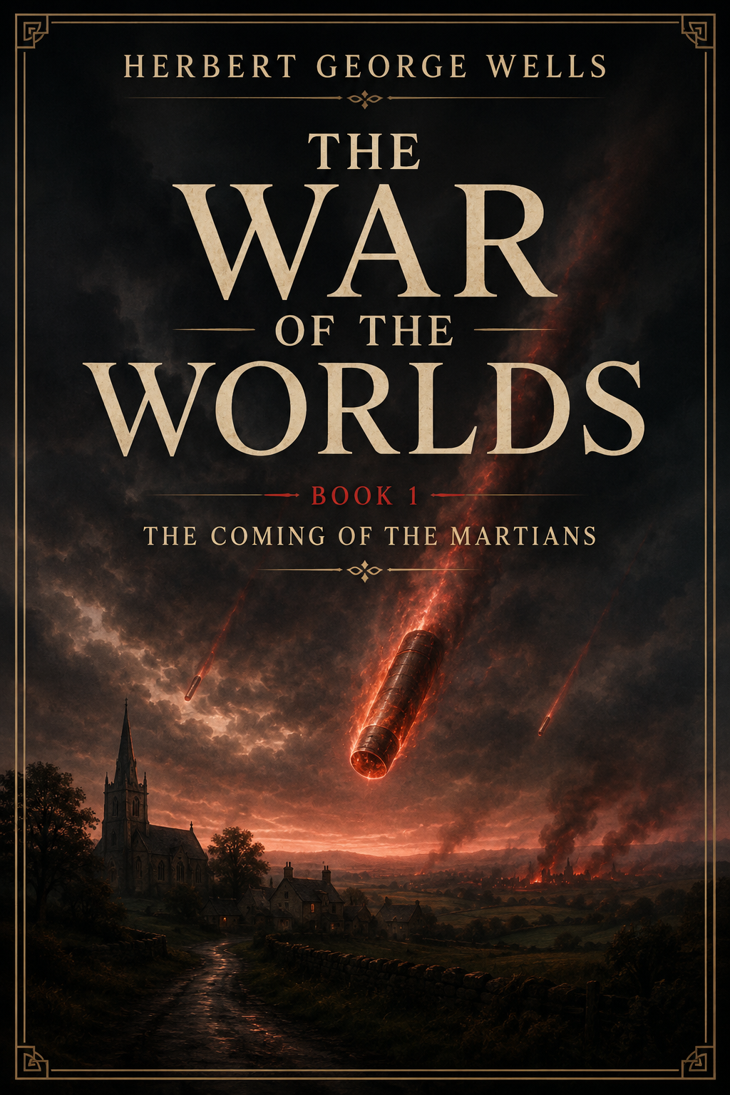 Cover of THE WAR OF THE WORLDS. BOOK 1 - THE COMING OF THE MARTIANS by Herbert George Wells