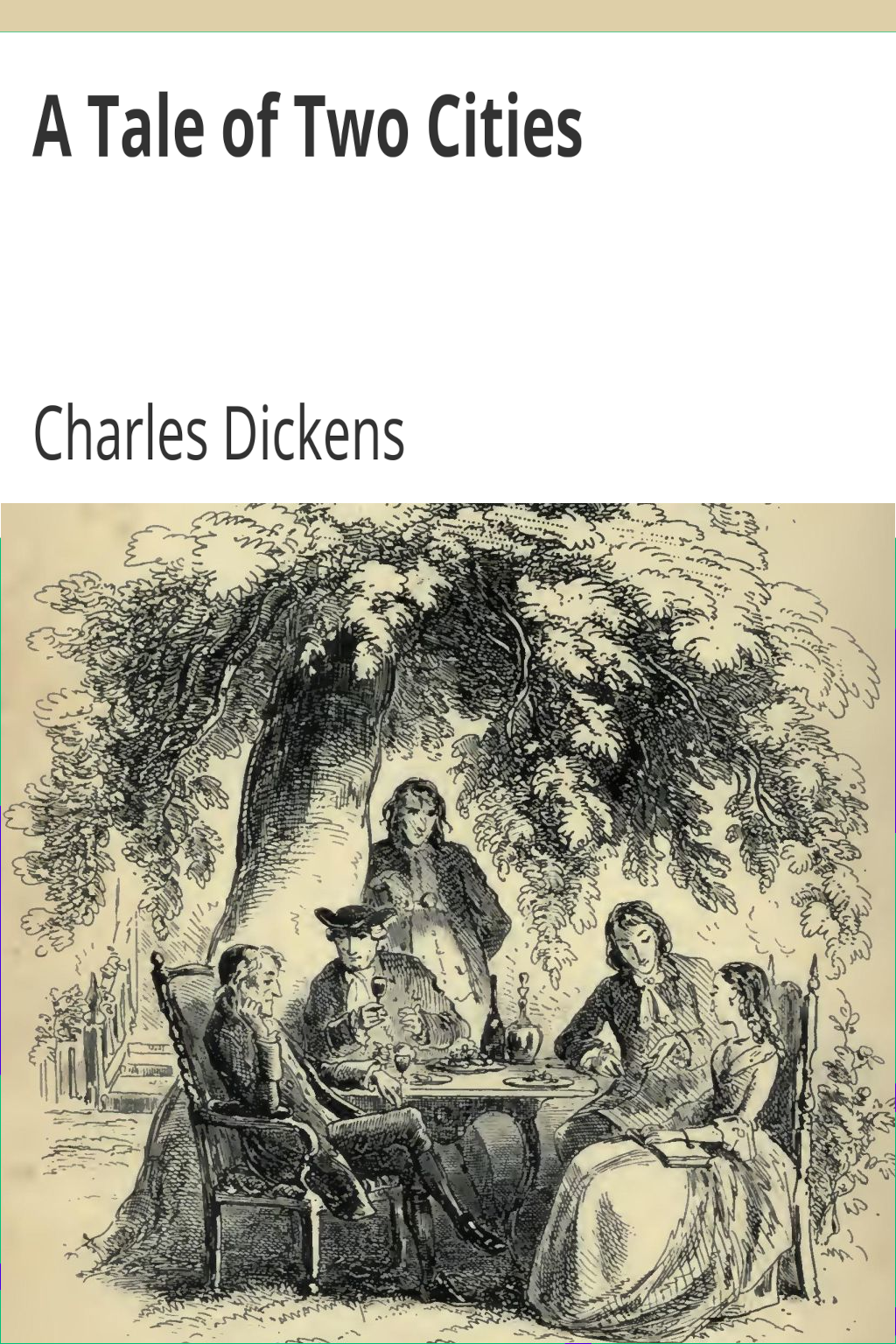 Cover of A Tale of Two Cities.  Book the Second - the Golden Thread by Charles Dickens